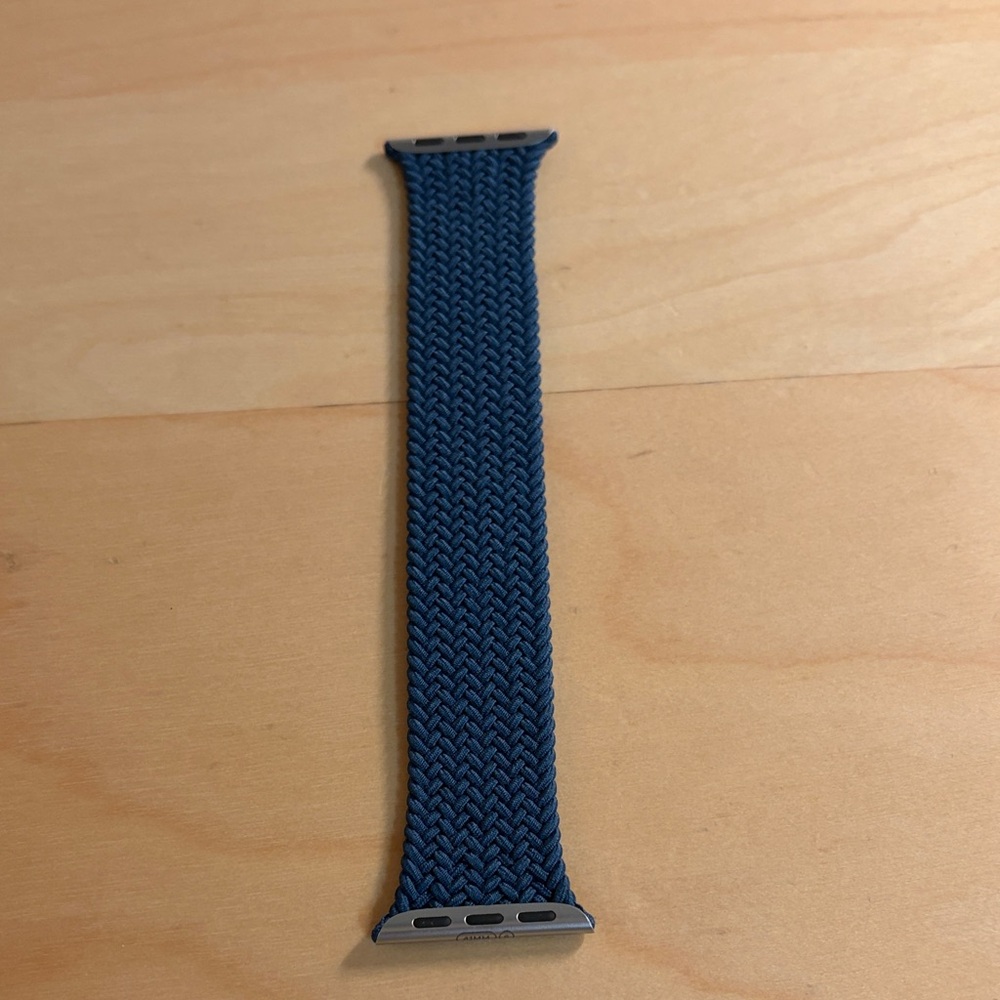 Blue Braided Stretch Apple Watch Band - 41mm Size 6